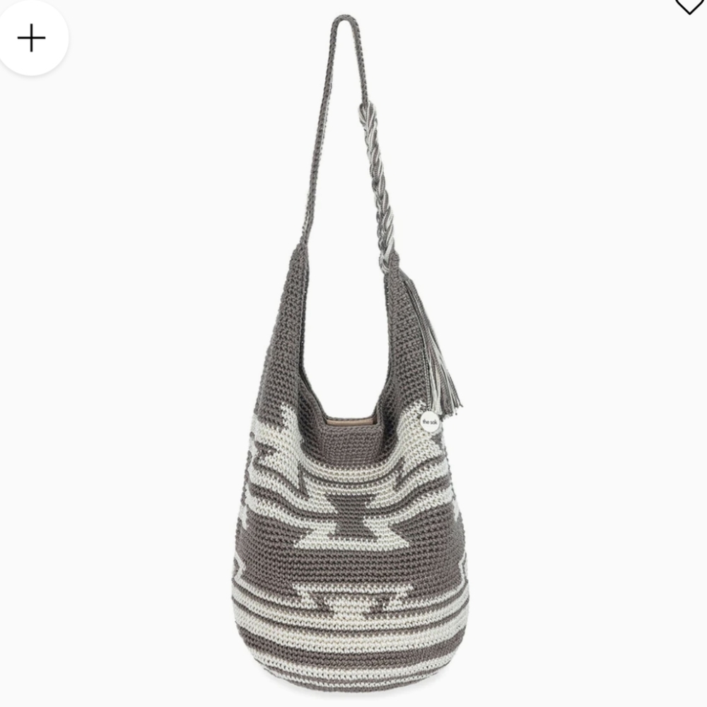 Sak 120 Hobo Crochet Purse in Ragam Ikat Print